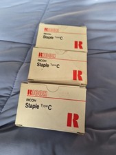 3X Genuine Ricoh Type C Staples 208171 for SR200, SR300, SR400, SR500, ST21 ST22 picture