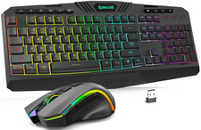Teclado y Ratón Gaming Inalámbricos RGB 4800 DPI Triple Modo para PC, Nuevo picture