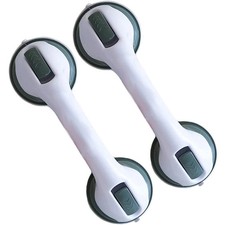 New Shower Handle Grab Bars Ultra Grip Dual Locking Safety Suction Cups Helping  picture