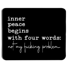 9.5x7.9 Inch Funny Mouse Pad Inner Peace Wireless Mouse Desk Accessories Gift picture