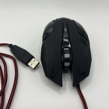 MFTEK 6D Gaming Mouse rating 5v= 300Ma Black Red Cord picture