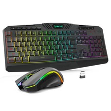 Redragon S101M-KS Gaming Keyboard and Mouse Wireless with Tri-Mode, RGB Keybo... picture