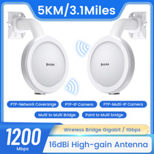 Wireless Bridge Gigabit 1Gbps Point to Point WiFi Ethernet Bridge 5KM Long Range picture