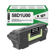 58D1U00 Toner Cartridges Ultra High Yield 55,000 Pages Replacement for Lexmar... picture