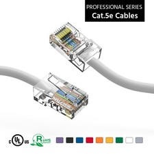 5Ft CAT5E UTP Ethernet Network Non Booted Cable White picture