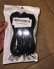 Black Flat RJ-45 to RJ-45 Ethernet Network Patch Cable Bundle picture