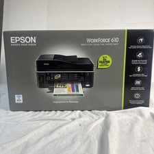 Epson Workforce 610 Printer, Print, Copy,  Scan, Fax, Photo, Wi-fi NEW IN BOX picture