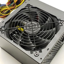 NEW--Power Star Black 650w-Max ATX Power Supply 12cm Fan, 20+4pin, SATA & PCIe picture