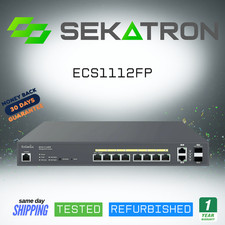 🔀 EnGenius ECS1112FP • 8-Port Gigabit L2+ PoE+ Switch • 2× GbE Uplink Ports ⚡ picture