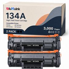 2PK Toner for  134A  with Chip - Works with LaserJet M209dw, M209d M234sdw picture