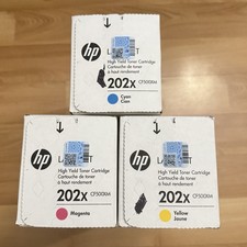 HP 202X Toner Tri-Pack Cyan Magenta Yellow CMY OEM - Brand New Sealed picture