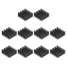 10PCS 15x15x6.5mm Aluminum Heatsink Electronic Radiator for MOS IC Chip Black picture