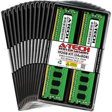 A-Tech 192GB 24x 8GB 2Rx8 PC4-17000R DDR4 2133 ECC REG RDIMM Server Memory RAM picture