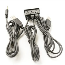Car Dash Flush Mount AUX USB Port Panel Dual USB Extension Adapter Cable 150CM picture