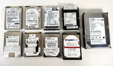 Hard Drive Lot of 9 - WD Seagate Hitachi Toshiba IBM More - UNTESTED picture