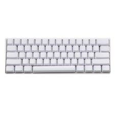 61 PCS Blank Thick PBT OEM Profile ANSI Keycaps White Fits MX Switches picture