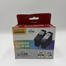 Canon PG-285XL Black CL-286XL Color Genuine Ink 2-Pack 6196C004 picture
