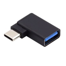CABLECY Right Angled 90 Degree USB-C Type-C to USB 3.0 Female OTG Adapter 10Gbps picture