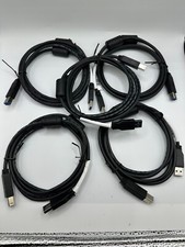 LOT OF 5 - 3 FT Blue High Speed USB 3.0 Type A-Male to B-Male Data Cable NEW picture