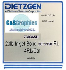 8 ROLLS 36'' X 150' 20lb InkJet Bond Plotter Paper  picture