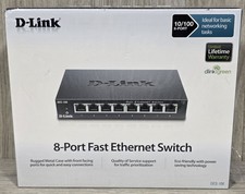 D-Link DES-108 10/100 8-Ports External Switch - BRAND NEW/SEALED - picture