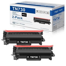 MOLIMER TN730 Black Toner Cartridge 2 Pack Compatible picture