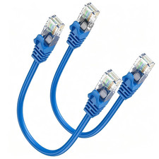 1FT Cat6 Ethernet Cable 2 Pack Short RJ45 Patch Cable 10Gbps 500MHz picture