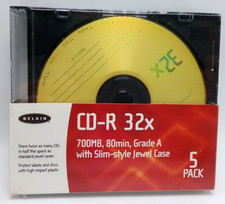 Belkin Slim Pack Cd R 32x 700 Mb 80 Minutes Video Audio Data Game Mp3 picture