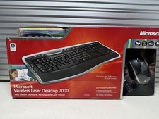 Microsoft Wireless Laser Desktop 7000 NEW SEALED Aero Edition KeyboardMouse RARE picture