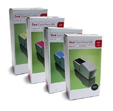 4 x Genuine Ink OCE COLOURWAVE 300 / 1060091360 - 1060089324 400ml / 180ml INK picture