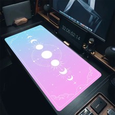 Colorful Astrology Moon Phase Mousepad PC Waterproof Keyboard desk Mat Mouse Rug picture