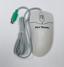 Vintage Key Tronic P801 PS2 3 Button Ball Mouse Scroll Wheel picture