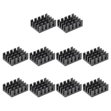 Electronic Radiators Heatsink for MOS GPU IC Chip Black 19 x 14 x 7 mm 10pcs picture