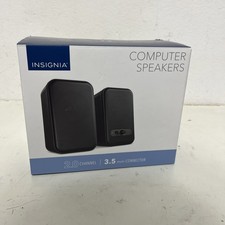 Insignia NS-CSG2B6 Computer Speakers 2.0 Channel Wired 3.5mm USB Black 4.5W picture