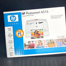 HP PhotoSmart A516 Portable Inkjet Color Photo Printer 4x6 4800x1200 PictBridge picture