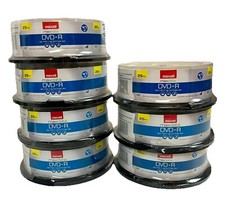 LOT of 7 - Maxell DVD-R 16x 4.7GB 120 Minute 25 Disc Packs picture
