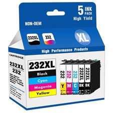 232XL Ink Replacement for Epson WF-2930 XP-4200 WF-2950 Printers (2BK/1C/1M/1Y) picture