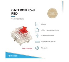 Ranked - Kailh Box Noble Red -Clicky Mechanical Keys picture
