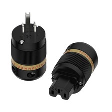 Viborg HiFi Power Plug Set VM501S+VF501S OFC Sliver-Plated Non-Magnetic Glass picture