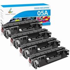 4 Pack CE505A Toner Compatible With HP 05A LaserJet P2035 P2055DN P2035N Printer picture