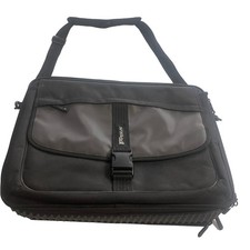 Targus Black Laptop Work Office Black Grey Strap Laptop Shoulder Bag picture