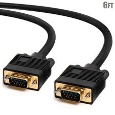 6FT SVGA Super VGA Male to Male M/M PC Monitor Cable Video Display Connector picture