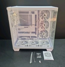 Tower Gaming Computer PC Case with Side Tempered Glass, Reinstalled Fans picture