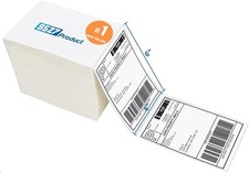 9527 Product Fanfold 4 x 6 Direct Thermal Labels White Perforated Shipping Label picture