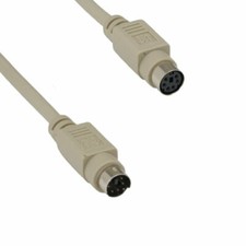3 feet MDIN6 Extension Cord Mini DIN 6 Pin Male/Female Keyboard Mouse PS/2 PC picture