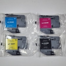 LC504XL Ink Cartridges 4-Pack BCMY Chip Brother Combo Pack Sealed MFC-J1355DW picture