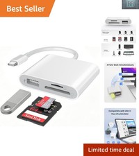 Sleek USB C to SD Card Reader Adapter with Built-in Cord – Compact & Efficient picture