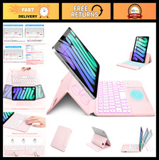 Slim Magnetic Folio Keyboard Case for iPad Mini 6/7 - Backlit Trackpad, Type-C, picture