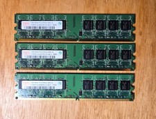 Lot of 3 Hynix 1GB DDR2 PC2-5300U 667MHz Desktop RAM 3GB 2Rx8 Untested 240-Pins picture