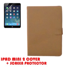 Magnetic Flip PU Leather Wallet Case Cover For iPad Mini 2 Brown picture